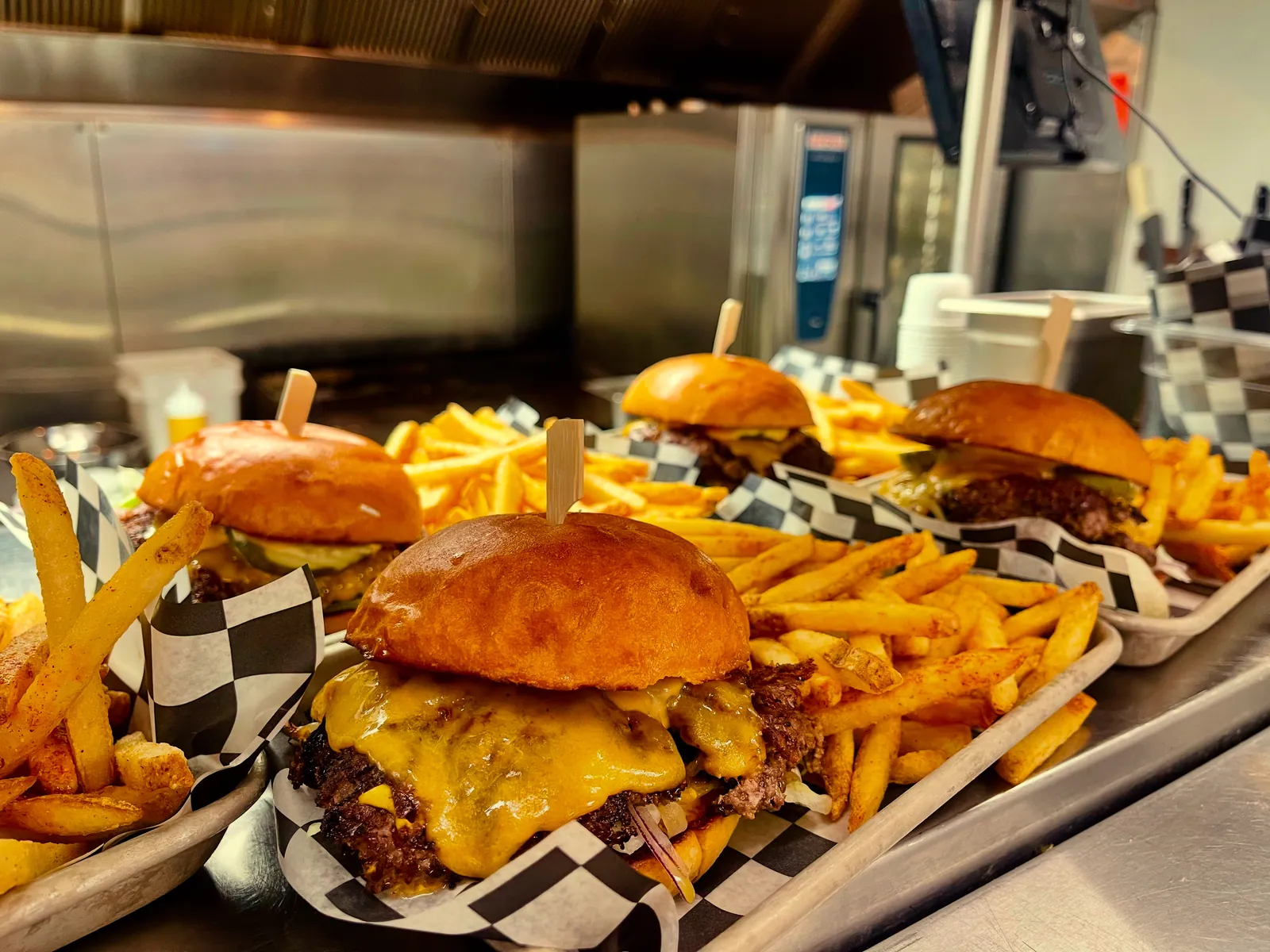 Smashed HQ Vancouver smash burgers and loaded sides